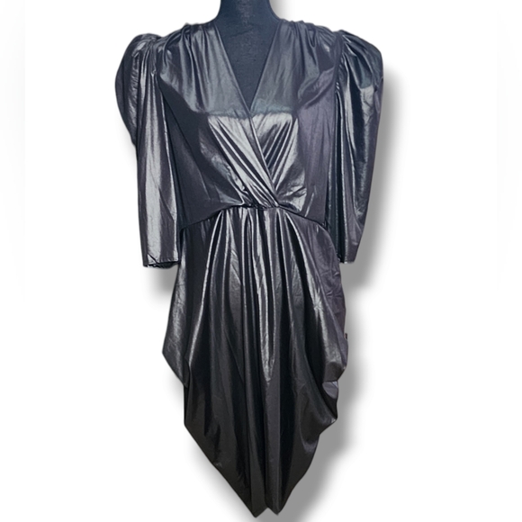 Vintage 80s Stash Faux Leather Dress - Picture 1 of 5